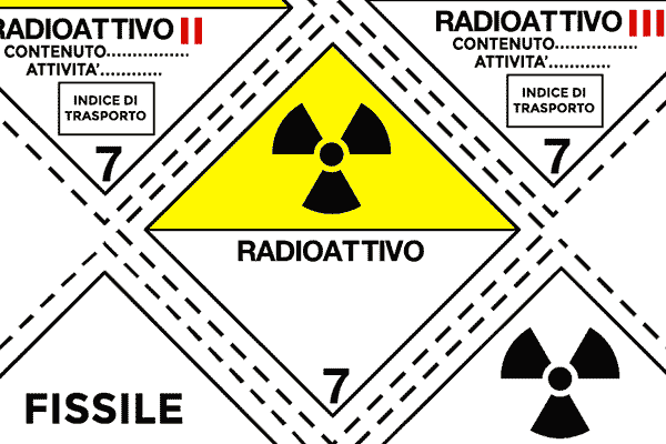 Segnali Quiz ADR materie radioattive per argomento